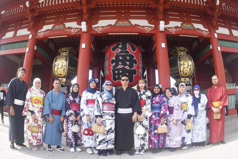 Tóquio: Experimenta o kimono de Asakusa e o MatchaTóquio: Experiência de vestir um quimono em Asakusa e tomar Matcha