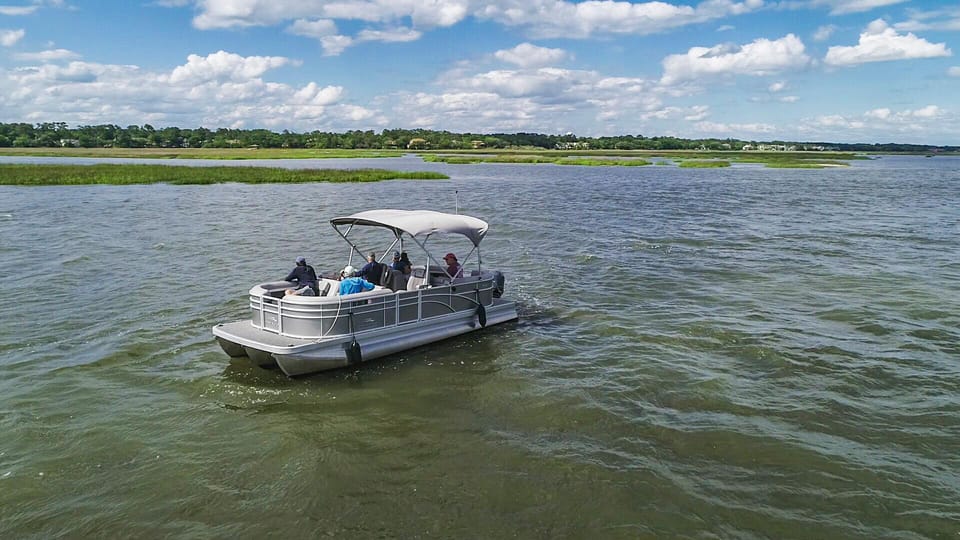 5 Hour 24 ft. Luxury Pontoon Private Hilton Head Boat Rental GetYourGuide