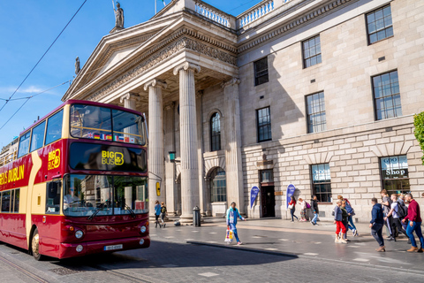 Dublin: Big Bus Hop-On, Hop-Off Tour with Live Guide48-Hr Hop on/off &amp; Walking Tour, Coastal Tour &amp; Night Tour