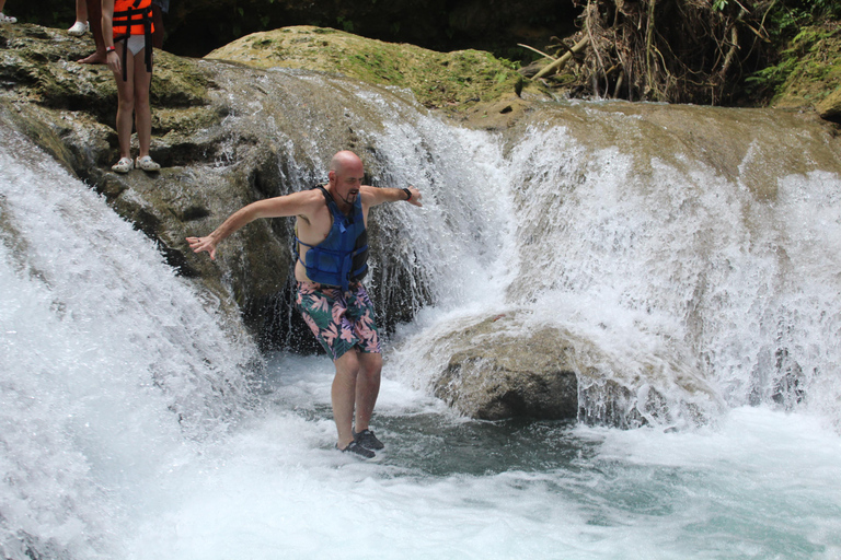 Ocho Rios: Blue Hole & River Tubing Tour with Pickup From Montego Bay Hotels & Port
