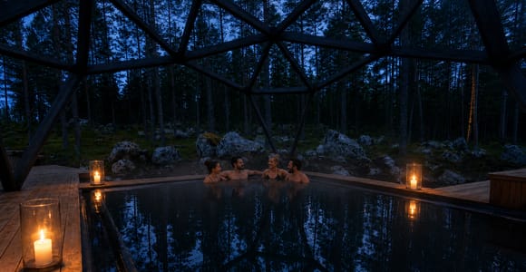 Rovaniemi: Candlelight Spa Experience & Lagoon Pool