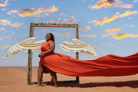 Dubai: Sessão de fotos com vestido voador no deserto