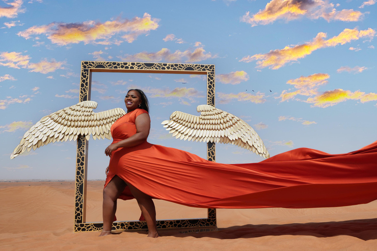 Dubai: Sessão de fotos com vestido voador no deserto
