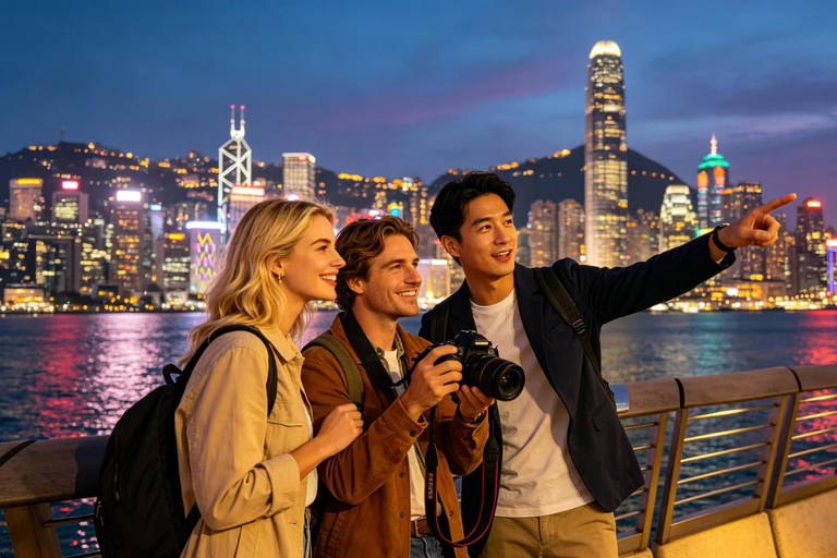 Hong Kong: Victoria Harbour Night Walk & Symphony of Lights