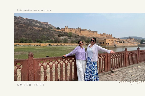 Jaipur: Tour de medio día (Fuerte Amber, Panna Meena, Jal Mahal)Viaje con todo incluido