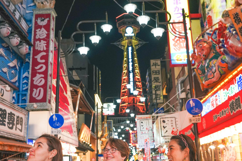 Osaka: Local Foodie Tour in Dotonbori en Shinsekai