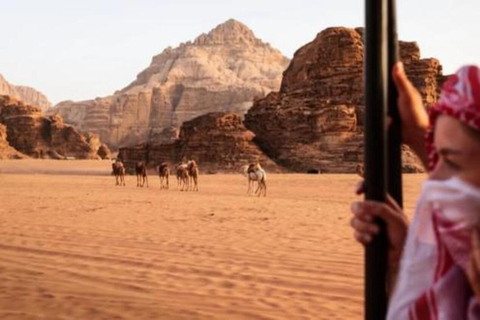Wadi Rum: Solo Travelers Desert Adventure with Dinner