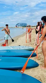 SUP-Tour an den Hängen des Naturparks Monte San Bartolo in Pesaro SUP-Tour an den Hängen des Naturparks Monte San Bartolo in Pesaro