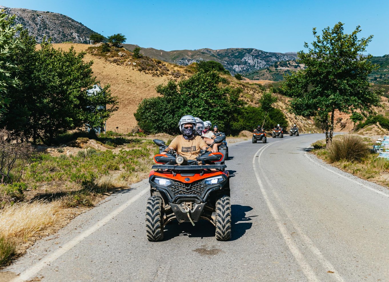 Fra Rethymno: Halvdags quad bike-safari