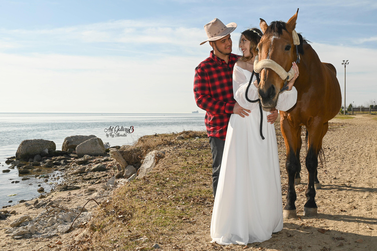 سالونيك: جلسة تصوير للخيول في مشهد طبيعي