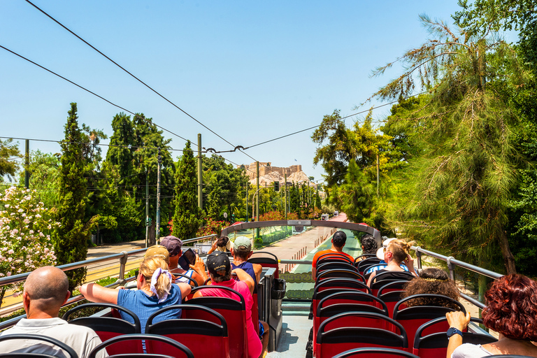 Athènes : Visite guidée de la ville en bus avec montée et descente rapidesAthènes et le Pirée : Laissez-passer de 48 heures