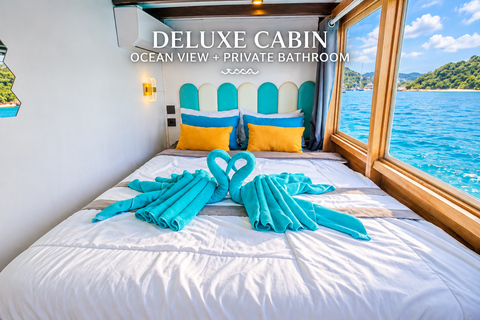 3-Day Komodo National Park Cruise with NK Superior Phinisi Sharing Cabin, Single Bed, Ocean View