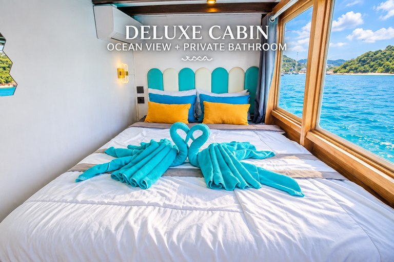 3-Day Komodo National Park Cruise with NK Superior Phinisi Sharing Cabin, Single Bed, Ocean View
