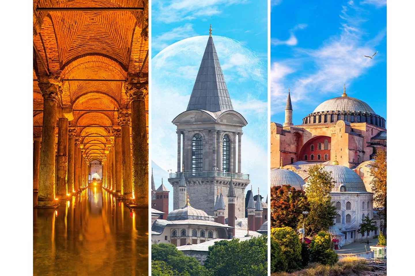 Combo: Hagia Sophia+Basilica Cistern Optional Topkapi Palace