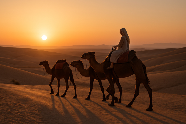 Marrakech: Camel & Quad Bike Tour with Sunset, Dinner & Show Marrakech: Quad Biking, Camel Ride, and Dinner in Agafay