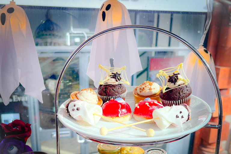 London: Halloween Afternoon Tea Bus Tour with Guide Upper Deck seating