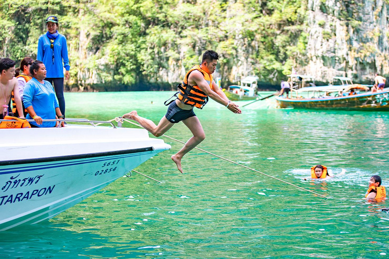 Från Krabi: Dagstur till Maya Bay, Bamboo och Phi Phi-öarna