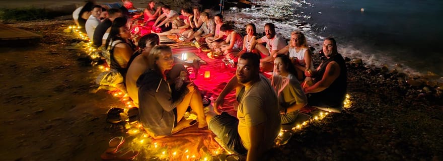 Villajoyosa : kayak au clair de lune et dîner sous les étoiles