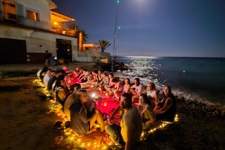 Villajoyosa : kayak au clair de lune et dîner sous les étoiles
