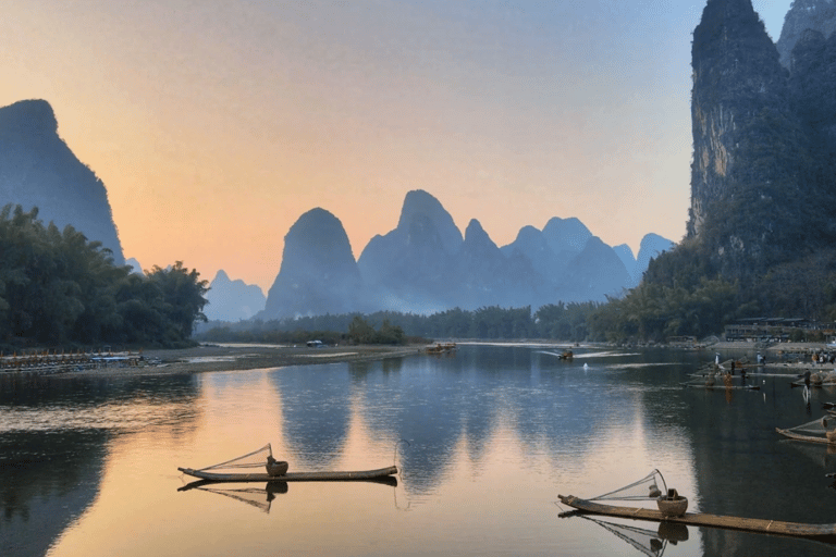 Yangshuo: Iconic Photo Route with Cormorant Raft & Transfers