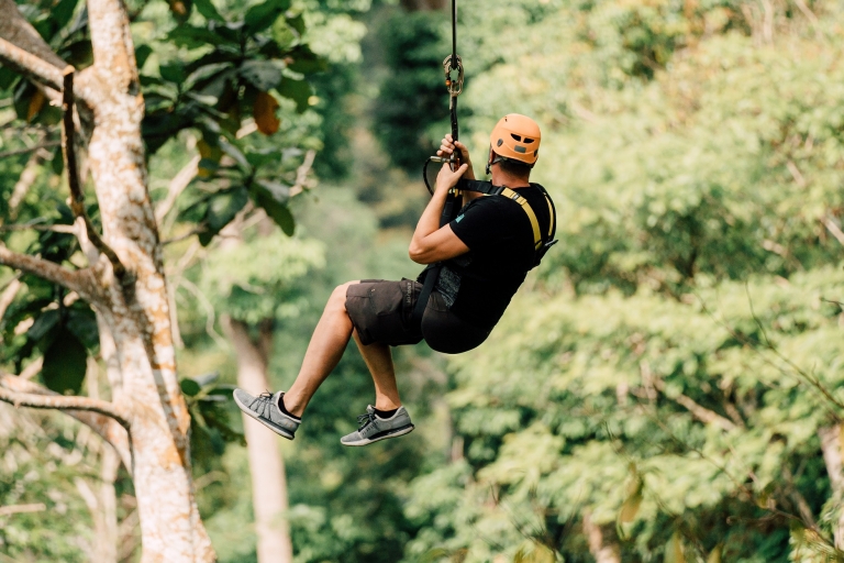 Phuket: Excursión en tirolina por la selva con ATV opcionalSólo tirolina (32 estaciones)