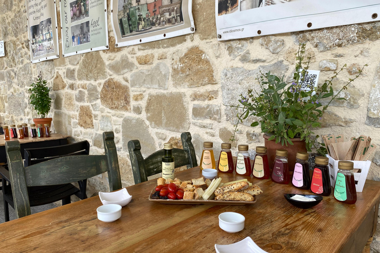 Chania: Cretan Flavors – Wine, Oil, Honey & Cheese Tasting From Kalyves/Almyrida: Authentic Cretan Flavours