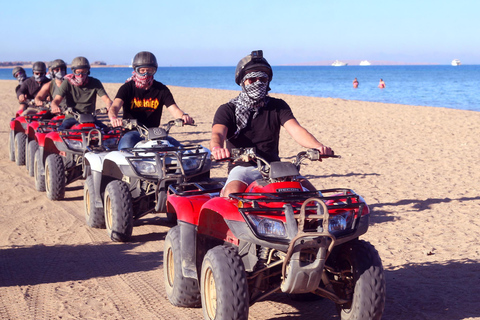 Hurghada: Quad Bike Tour of the Desert and Red SeaPickup from Makadi Bay