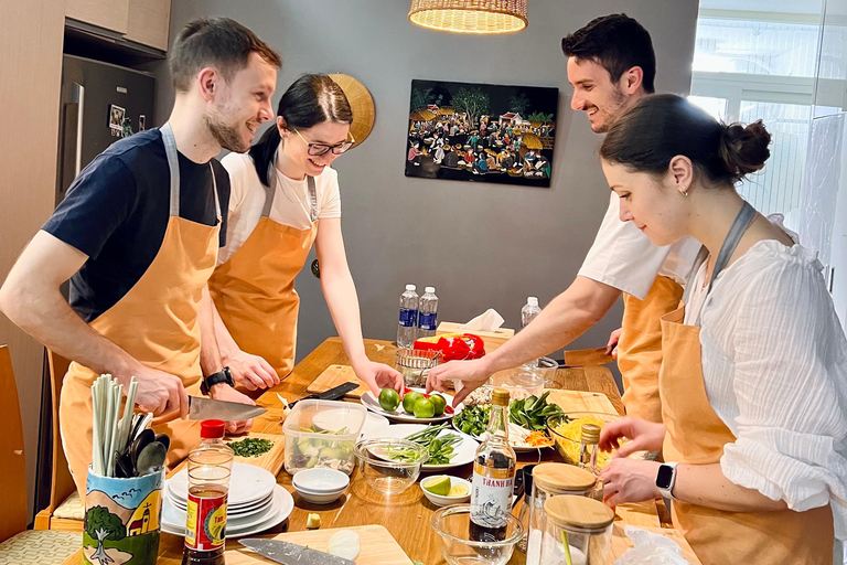 Home Cooking Class with a Local Top Cooking Class at a Local Home with a Cozy Kitchen