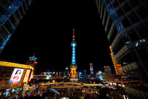Shanghai: Oriental Pearl Tower Entry & Glass Skywalk Oriental Pearl Tower: Revolving Buffet & Two-Sphere Ticket
