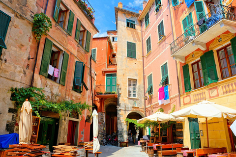 Depuis Milan : Cinque Terre avec Portovenere et croisière en bateau