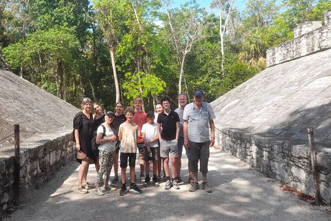 Coba : anciens temples mayas, faune maya, tacos, cenote !