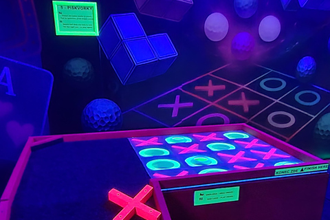Prague: Punk Minigolf Glow-in-the-Dark Entry Ticket Punk Minigolf Glow-in-the-Dark Entry Ticket Monday-Thursday