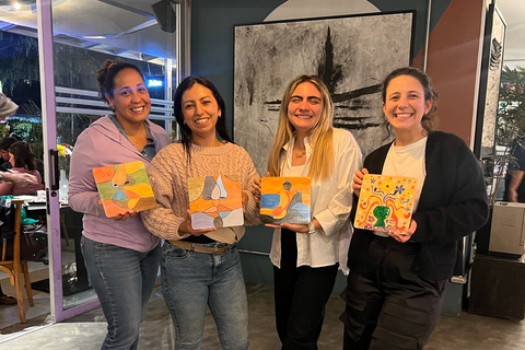 Bogotá: Painting Workshop with Welcome Drink