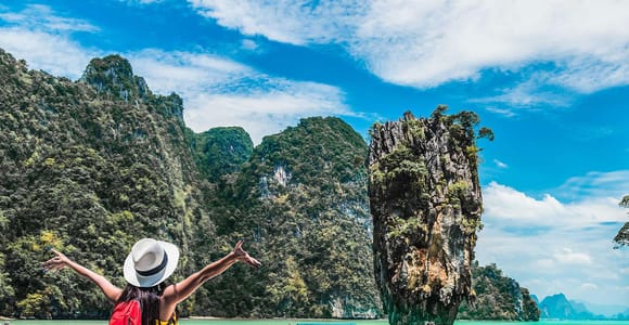 From Phuket: Phang Nga Bay and Canoeing Tour by Big Boat