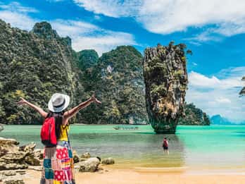 From Phuket: Phang Nga Bay and Canoeing Tour by Big Boat
