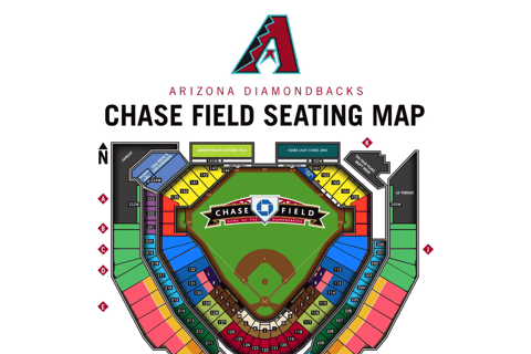 Phoenix: Arizona Diamondbacks Baseball Game at Chase Field Baseline View