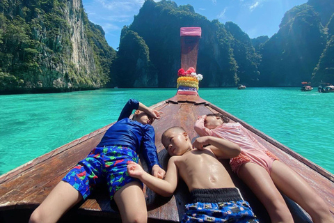 Phuket: Phi Phi, Maya, Khai oder Maiton oder Bamboo Island TourPhi Phi, Maya, Khai Island Tour mit dem Schnellboot