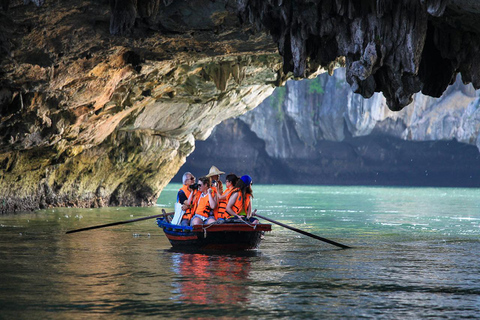 Hanoi: Aurora Halong Day Cruise - Lunch, Kayak, Swim, Cave from Halong: Cruise with Buffet, Kayaking (No transfer)