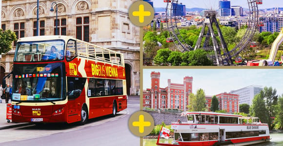 Vienna: Hop-on Hop-off, Ferris Wheel, and River Cruise