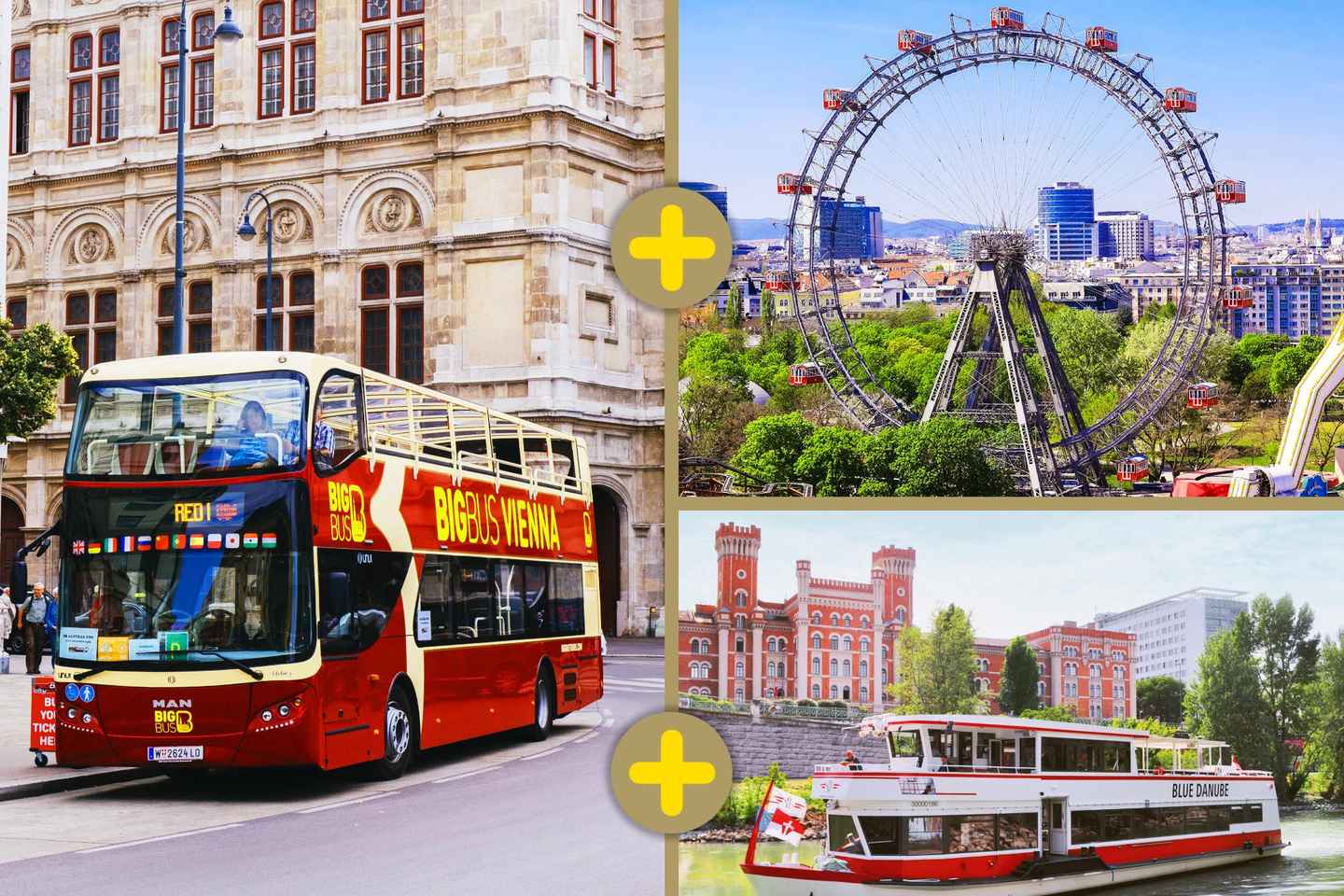 Vienna: Hop-on Hop-off, Ferris Wheel, and River Cruise - 24-Hour Hop-on, Hop-off Ticket, Ferris Wheel, & River Cruise
