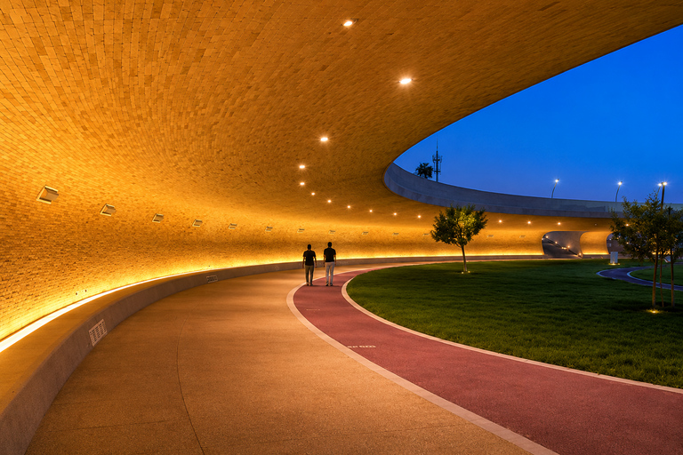 Doha: Oxygen Park Scenic Walk & Relaxation Tour