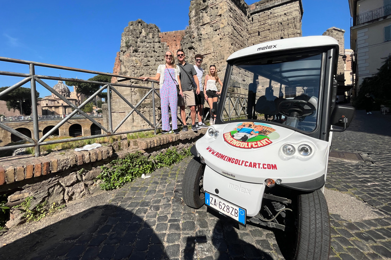 Rome: 4 hours Electric Golf Cart Tour with Custom Itinerary Rome 4 hours Golf cart Personalised tour with Private Pickup