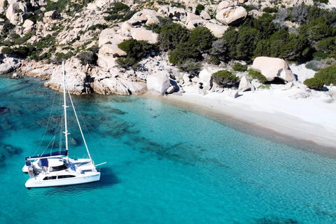 From Palau: Maddalena Archipelago Catamaran Tour with Lunch