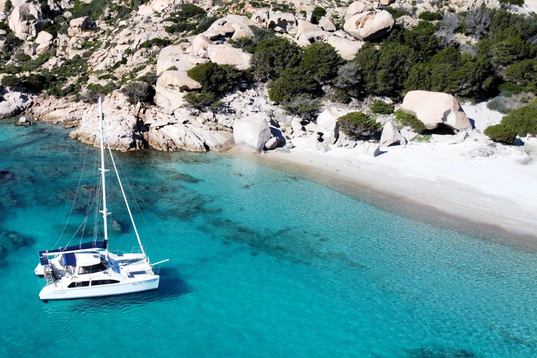 From Palau: Maddalena Archipelago Catamaran Tour with Lunch