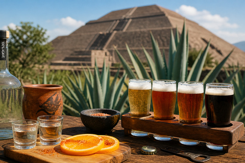 Mexico City: Teotihuacán Tour with Premium Breakfast, Beer, & Mezcal Mexico City: Teotihuacan tour with premium breakfast, beer, and mezcal