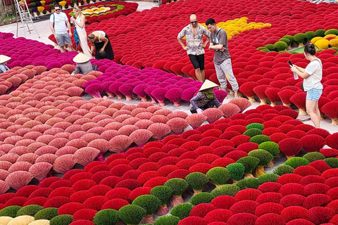 Hanoi: Incense Village, Conical Hat, Lacquer Art-SMALL GROUP PRIVATE Half Day- Incense Village- Hat Village- Train Street