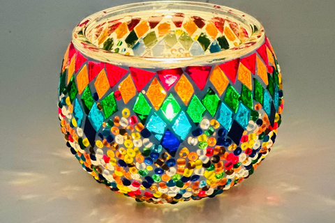 Marmaris Mosaic Candle Holder Workshop Design Your Own Light Traditional Mosaic Candle Holder (Русский - Russian)