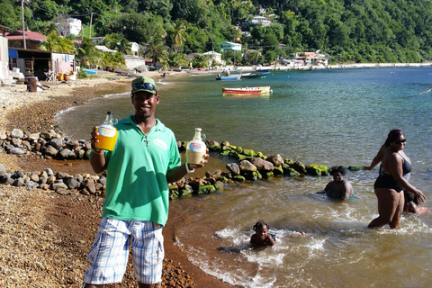 Roseau: Titou Gorge, Hot Spring, Falls & Champagne Reef Tour