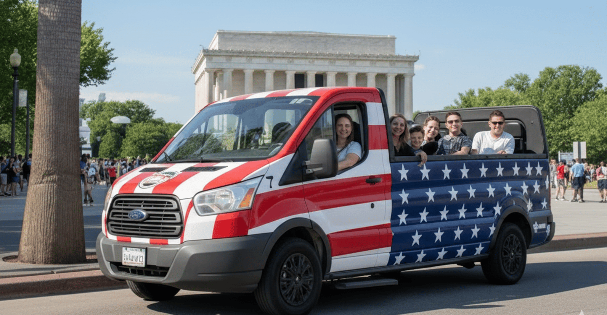 Washington DC History&Monuments Open Air Minibus Guided Tour