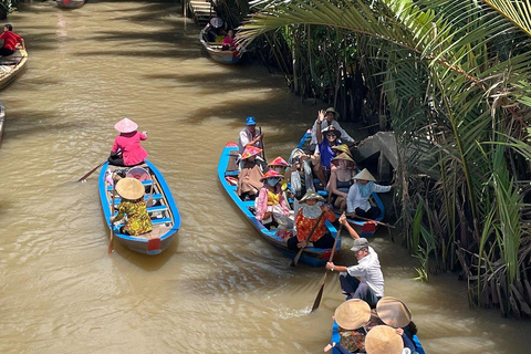 Mekong Delta Day Trip with hat making handmake BIG GROUP 35 PAX